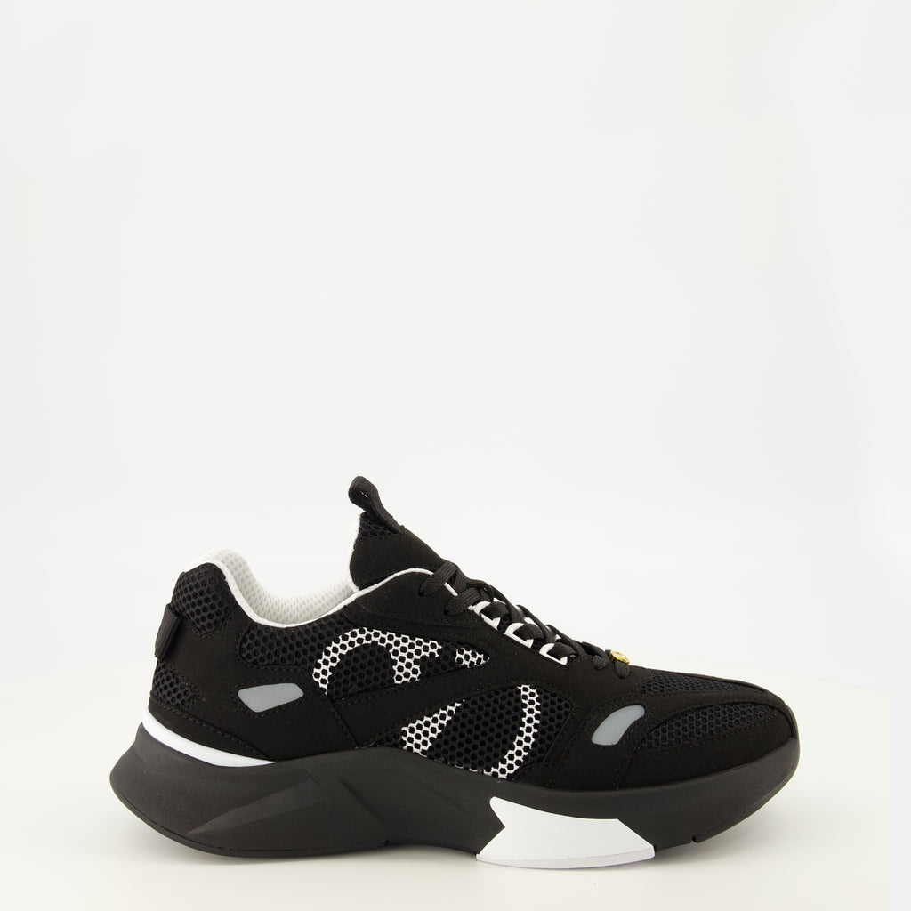 Baskets Baskets Demivee en tissu noir Valentino Garavani Noir Homme