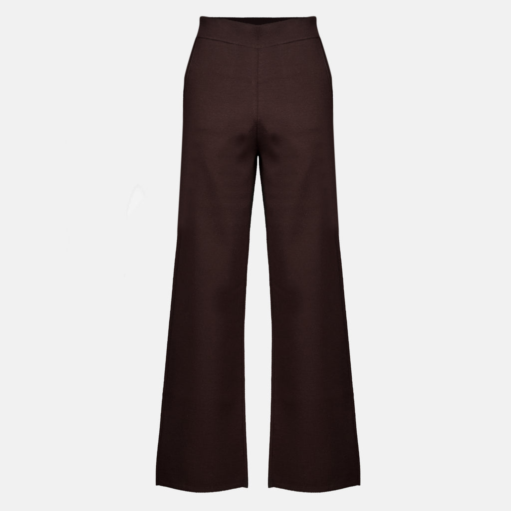 Pantalons Pantalon marron en laine Max Mara Marron Femme