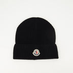 Chapéus, bonés e gorros Gorro de Malha Preto Moncler Preto Homme