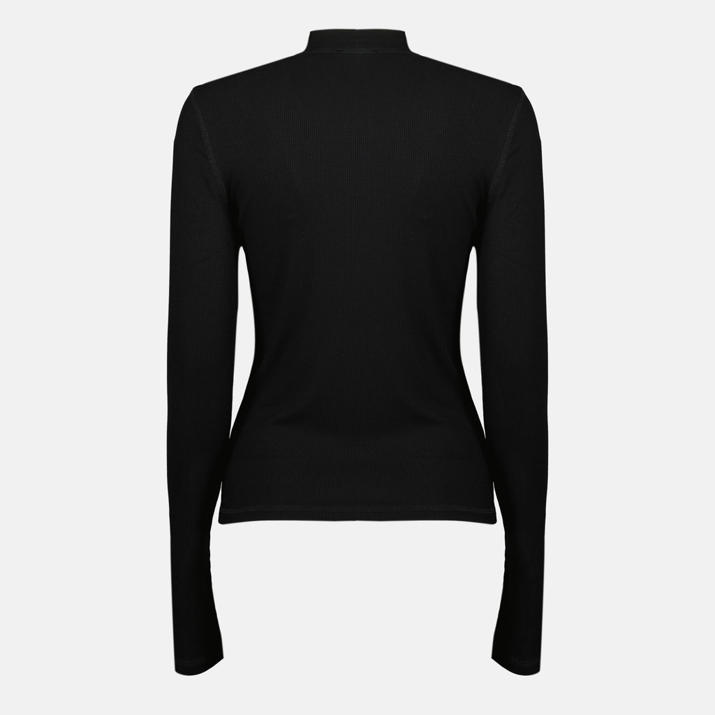 Tops Maglia Nera a Maniche Lunghe Diesel Noir Femme