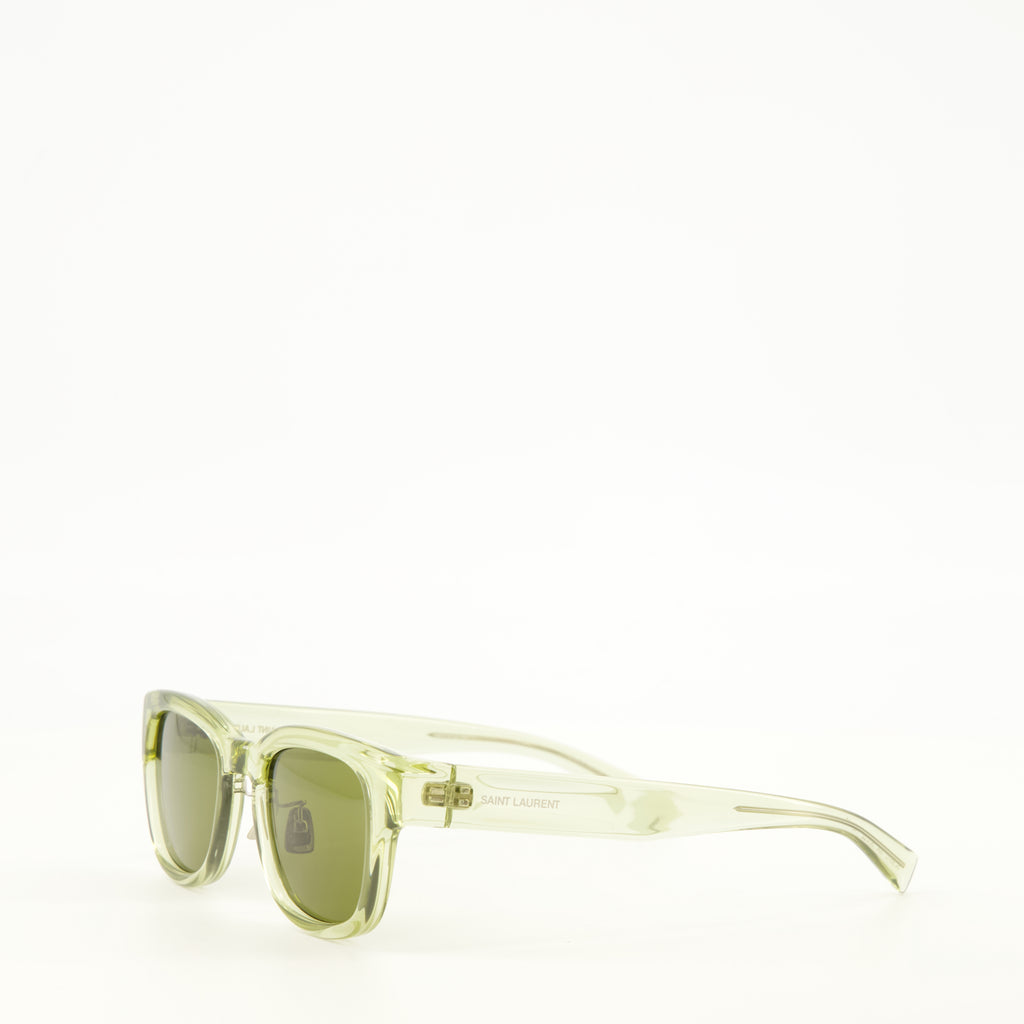 Lunettes Grüne SL 957 Sonnenbrille Saint Laurent Vert Unisexe