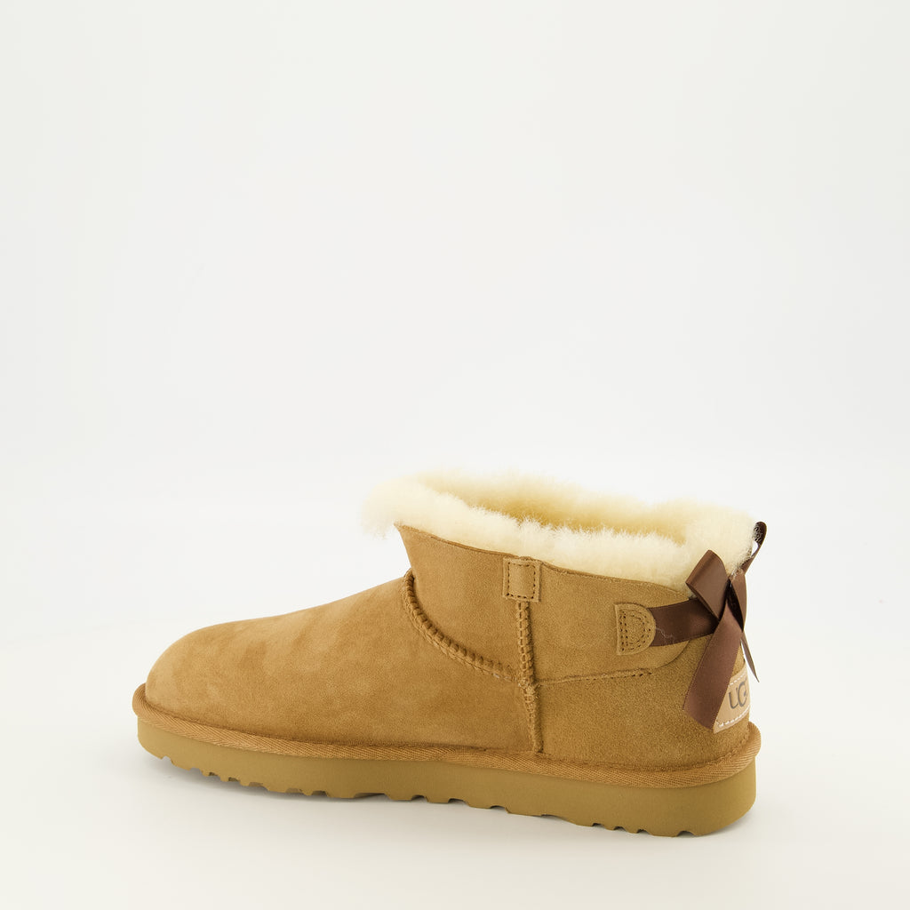 Bottines Ultra Mini Bailey Bow Brown Boots Ugg Marron Femme