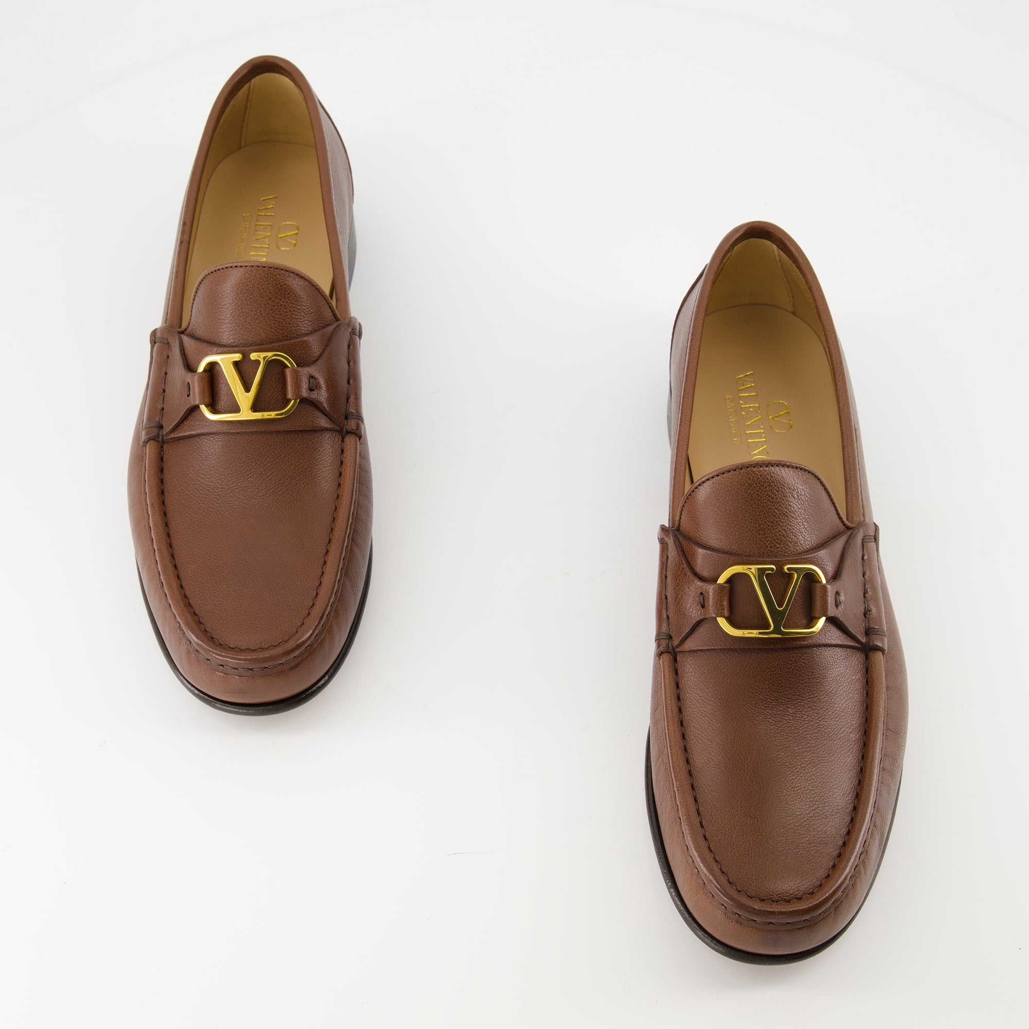 Mocassins VLogo Loafers Valentino Garavani Marron Homme
