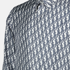 Chemises Chemise Dior Oblique Dior Bleu foncé Homme