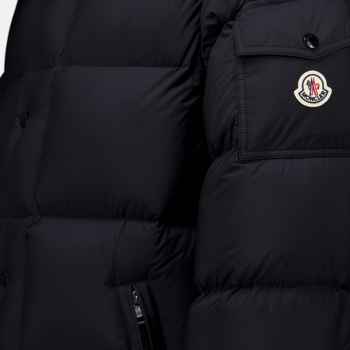 Manteaux Hannoveraner Langer Daunenmantel Moncler Noir Homme