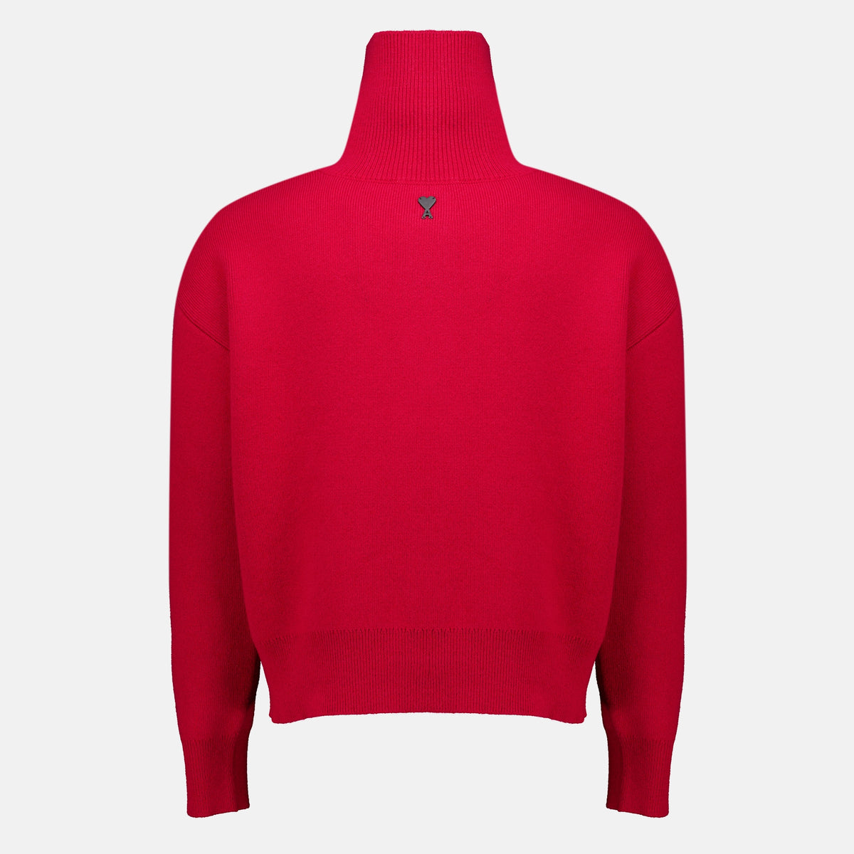 Sweatshirts Roter Hoher Kragen Pullover Ami PARIS Rouge Unisexe