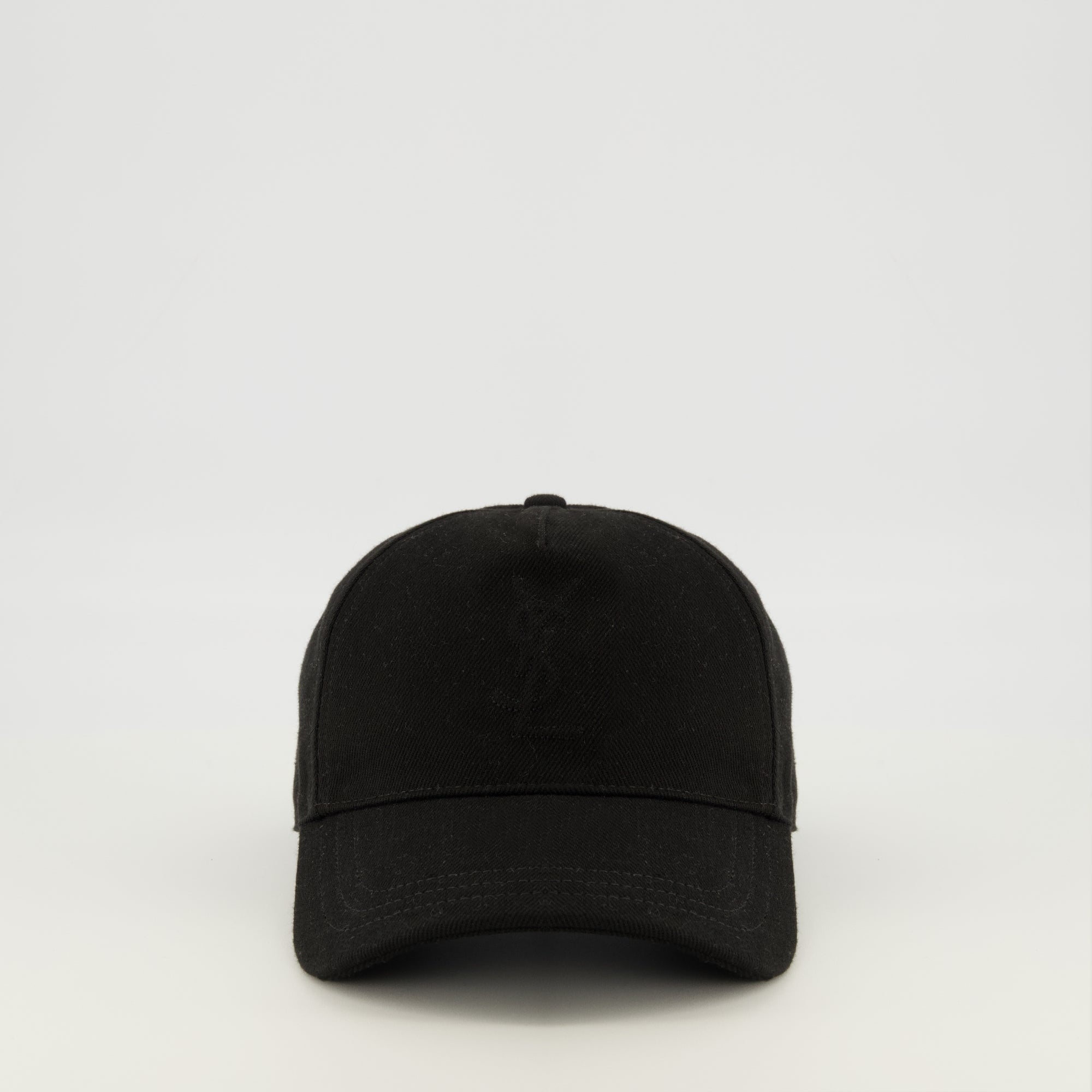 SAINT LAURENT キャップ　ブラック ブラックデニムロゴキャップ サンローラン - 男性 – myCompañero