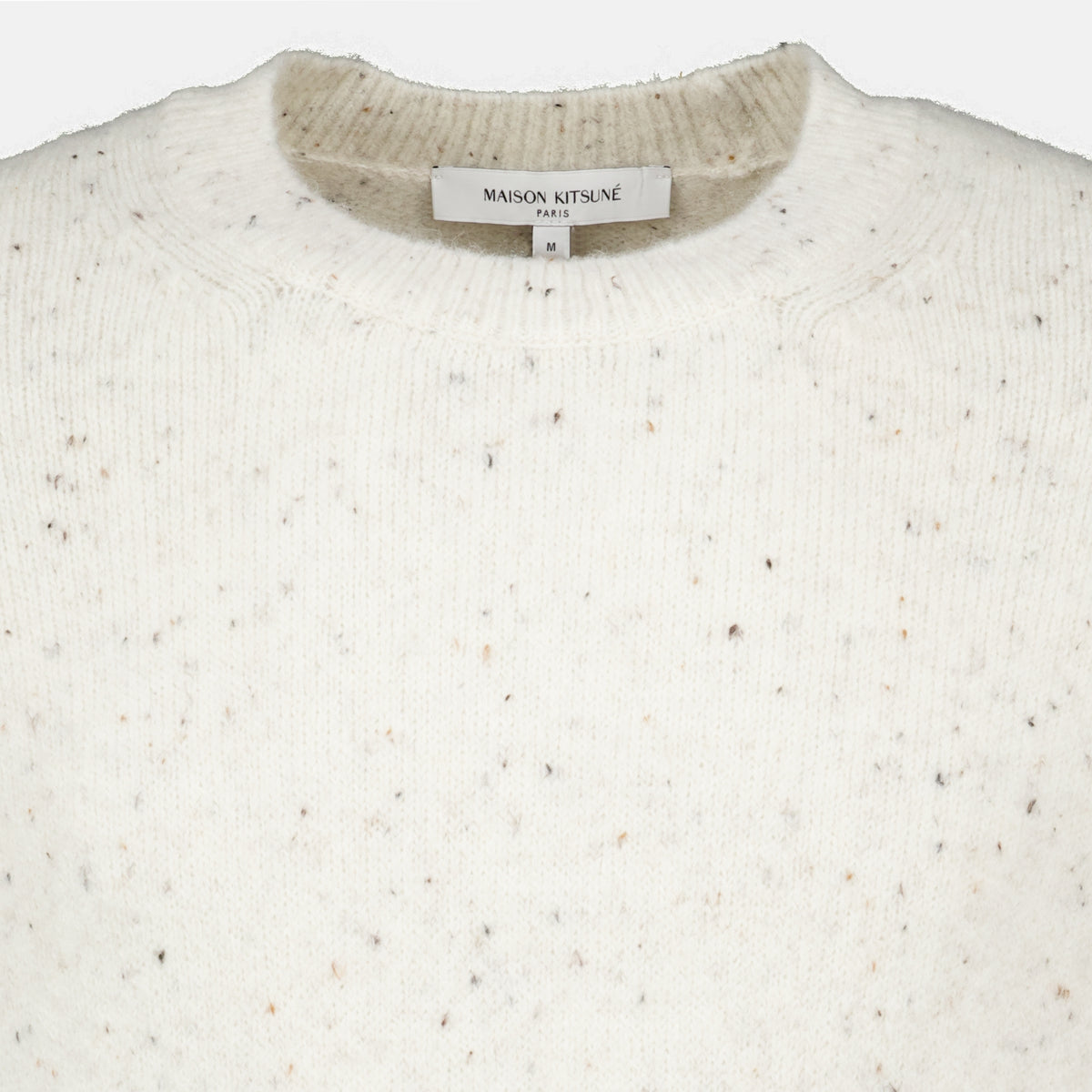 Maille Pull en maille blanc Maison Kitsune Beige Homme