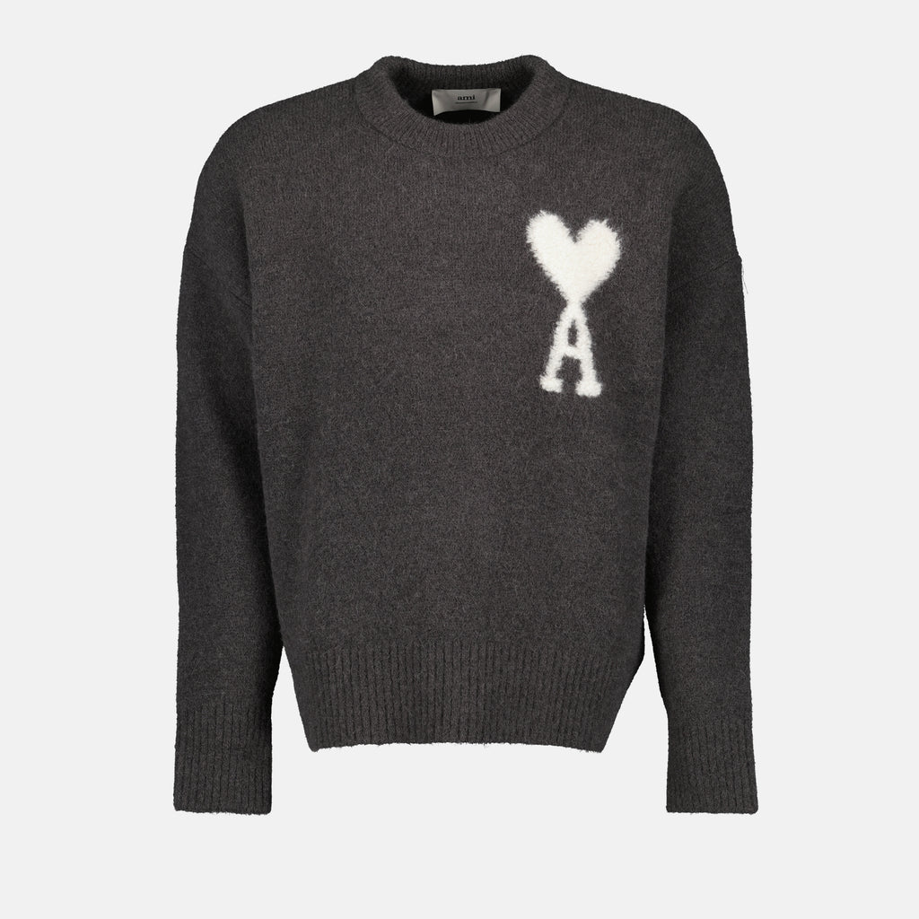 Maglieria Pull AMI de Coeur Ami PARIS Grigio Unisex