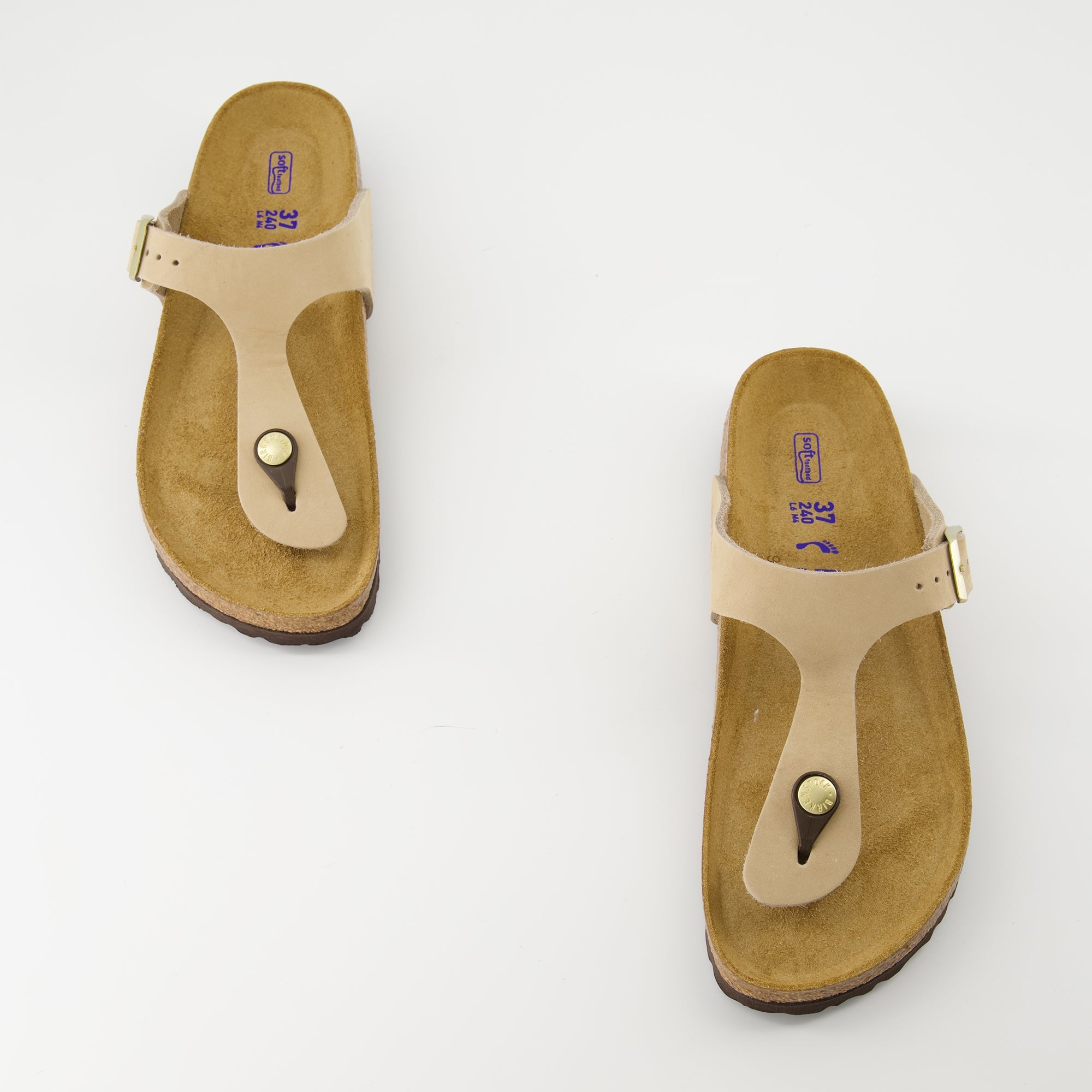 Chaussures ouvertes Tongs Gizeh Birkenstock Beige Homme