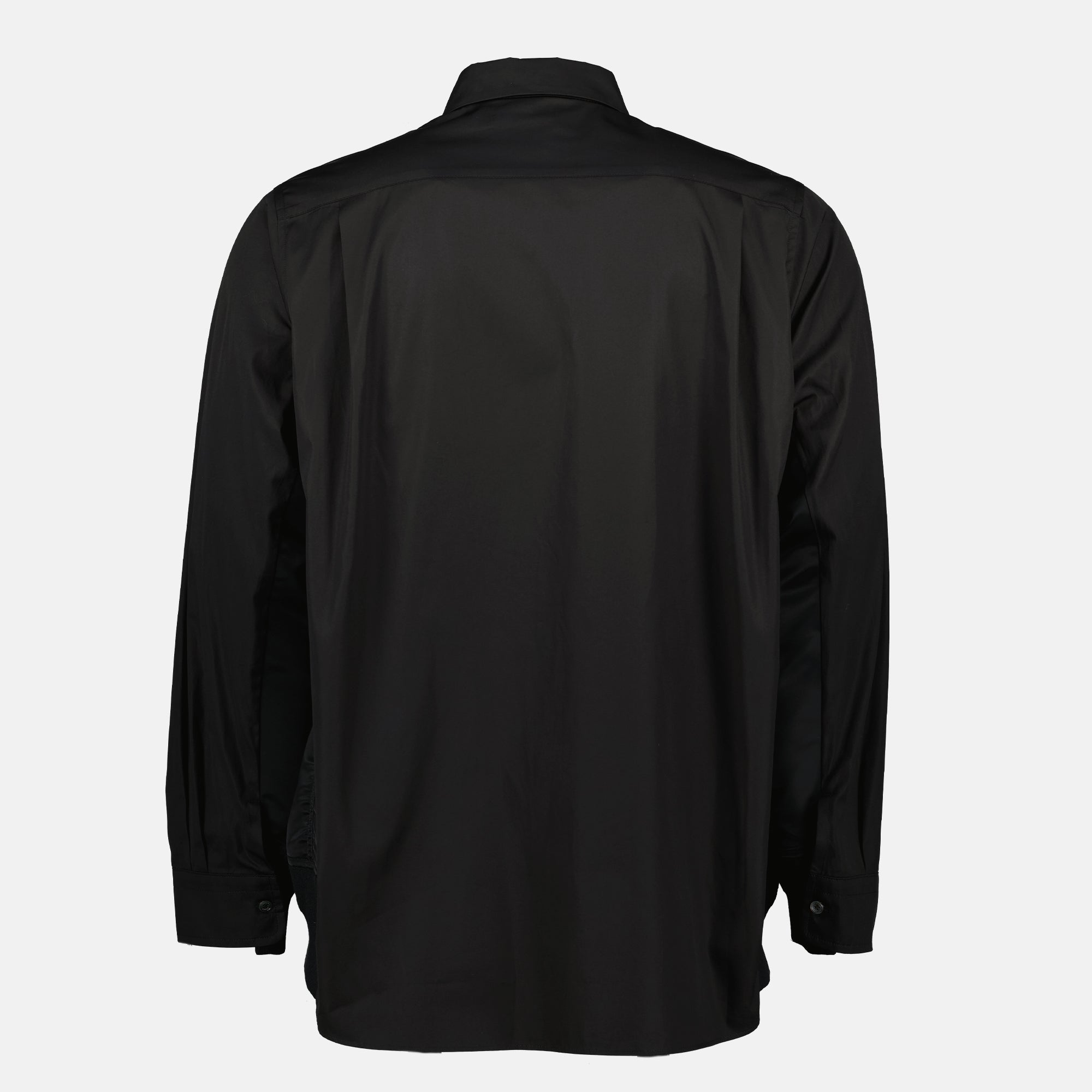 Shirts Shirt in Poplin and Nylon Sacai Black Men