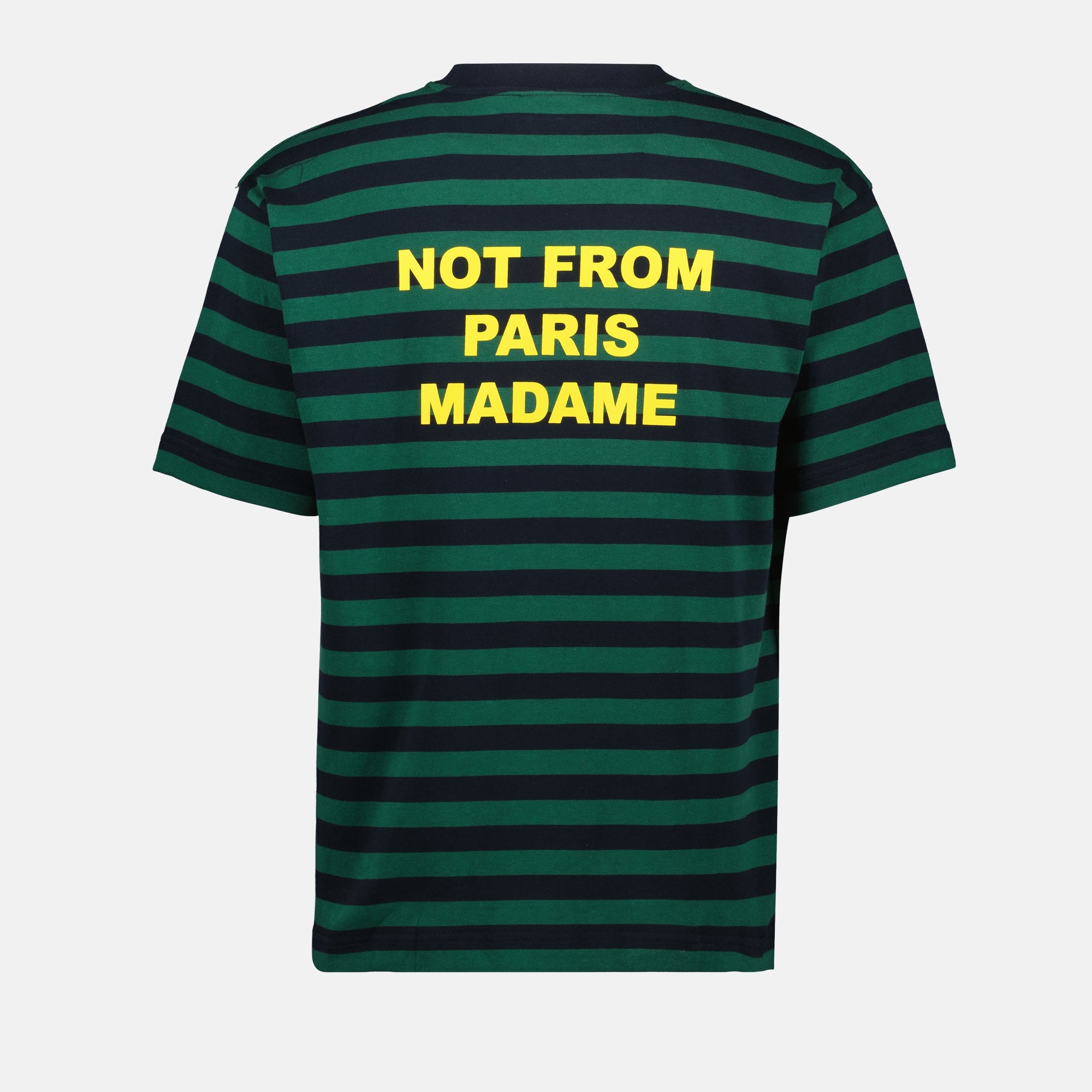 T-shirts T-shirt slogan à rayures Drole De Monsieur Bleu Homme