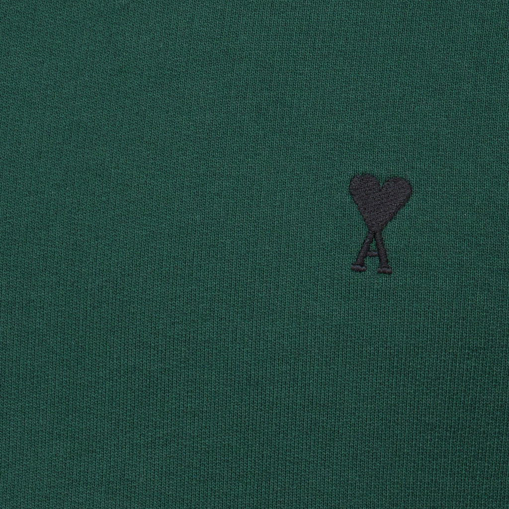Sweatshirts Green Cotton Sweatshirt Ami PARIS Vert Homme