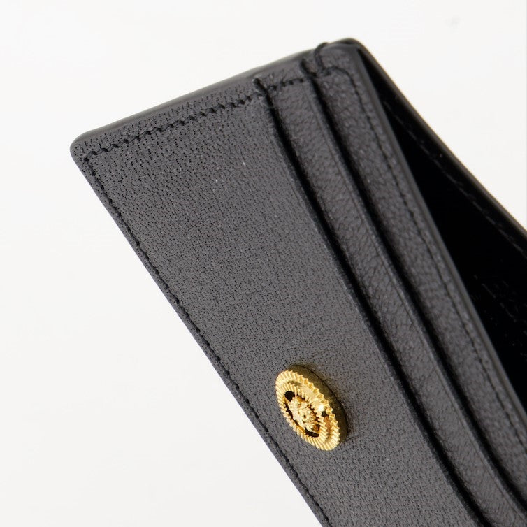 Small leather goods Medusa Biggie Leather Card Holder Versace Black Homme