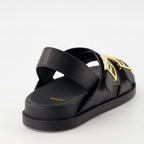 Chaussures ouvertes Sandales Fendi Feel Fendi Noir Femme