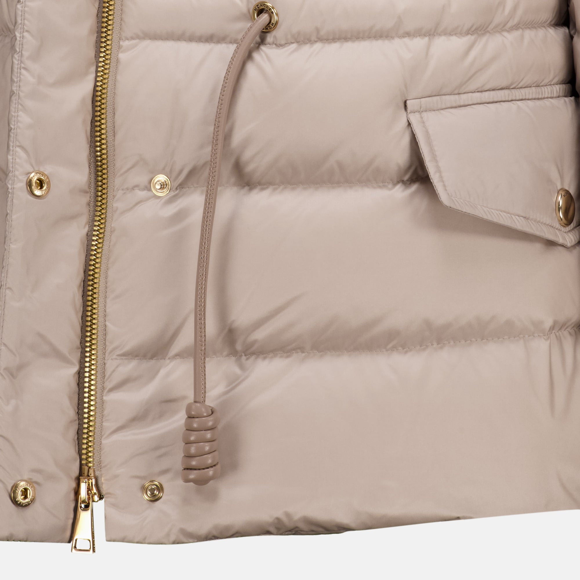 Manteaux Chaqueta de plumas Raies Beige Moncler Beige Femme