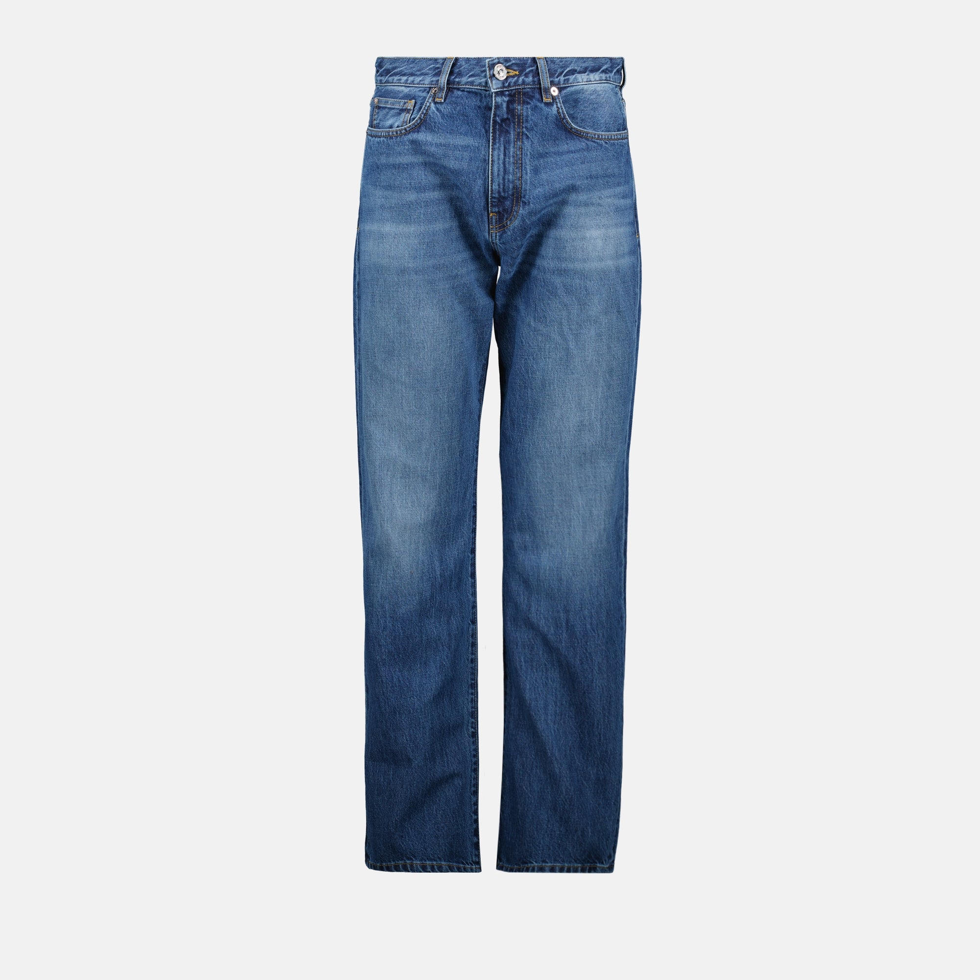 Pantaloni Jeans Dritti Versace Blu Homme
