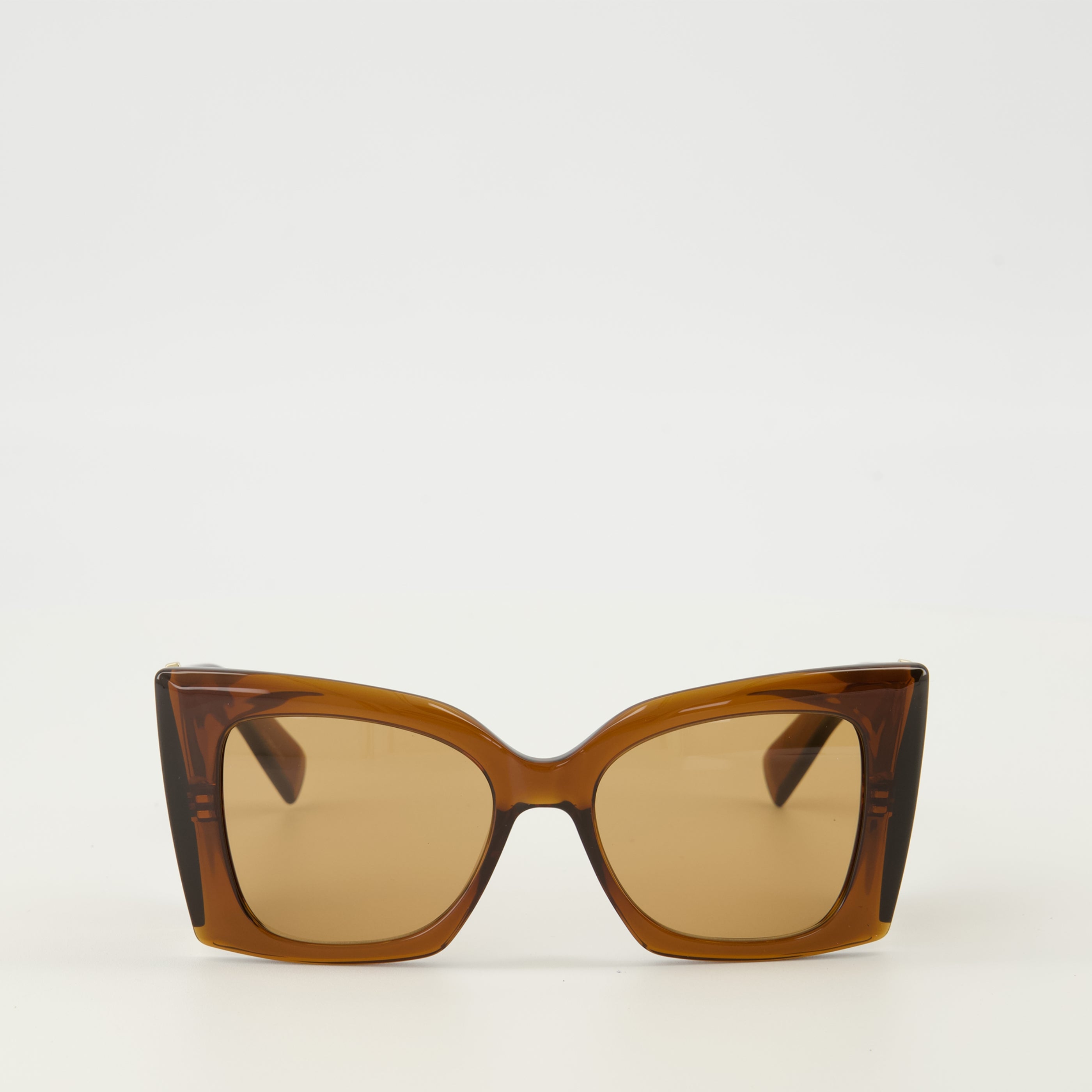 Image de l'article Lunettes de soleil SLM119 marron de la marque Saint Laurent pour Femme - Saison Printemps-Été 2026 - Vue de Face