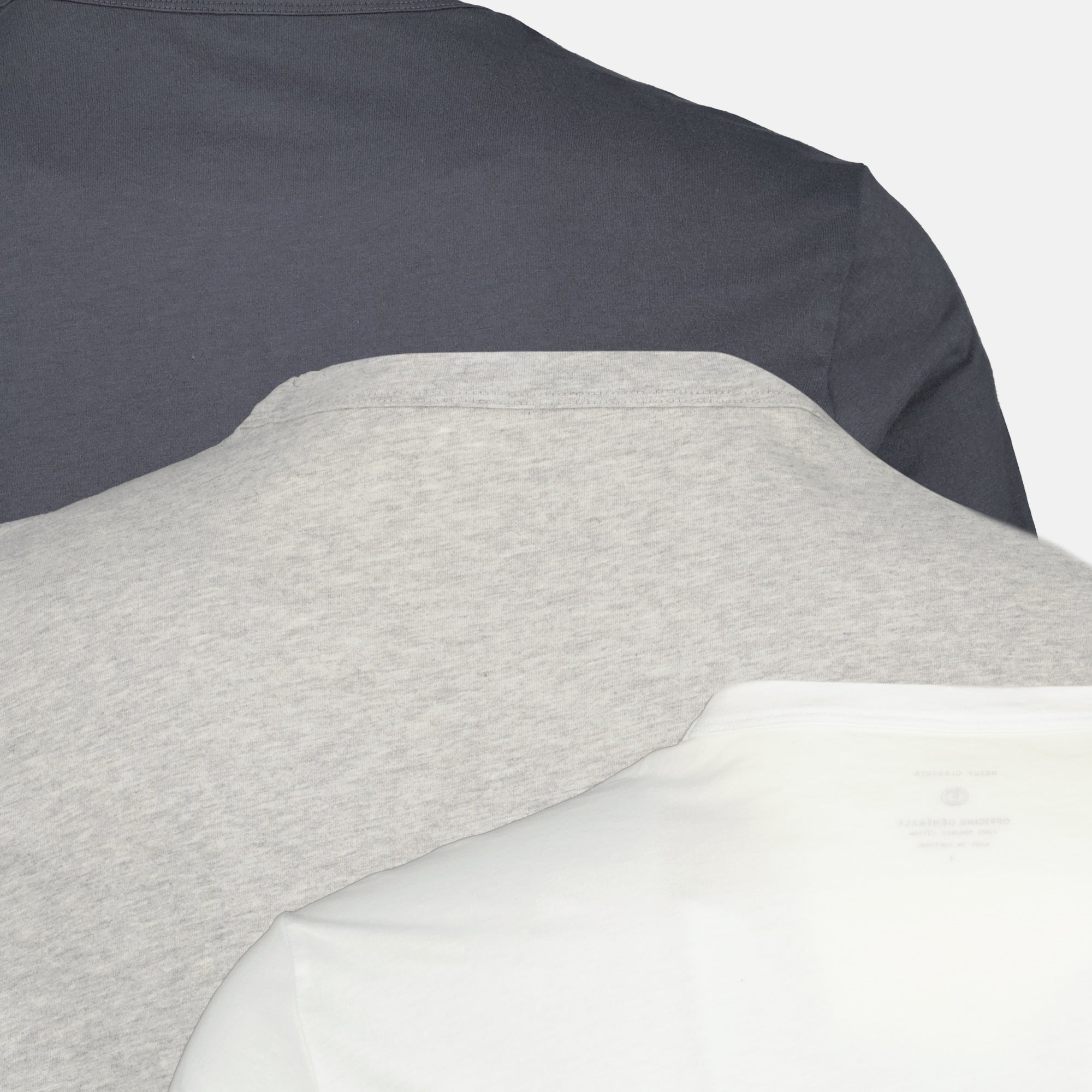 T-shirts Lot de trois t-shits blan, gris et gris foncé en coton Officine Générale Gris Homme