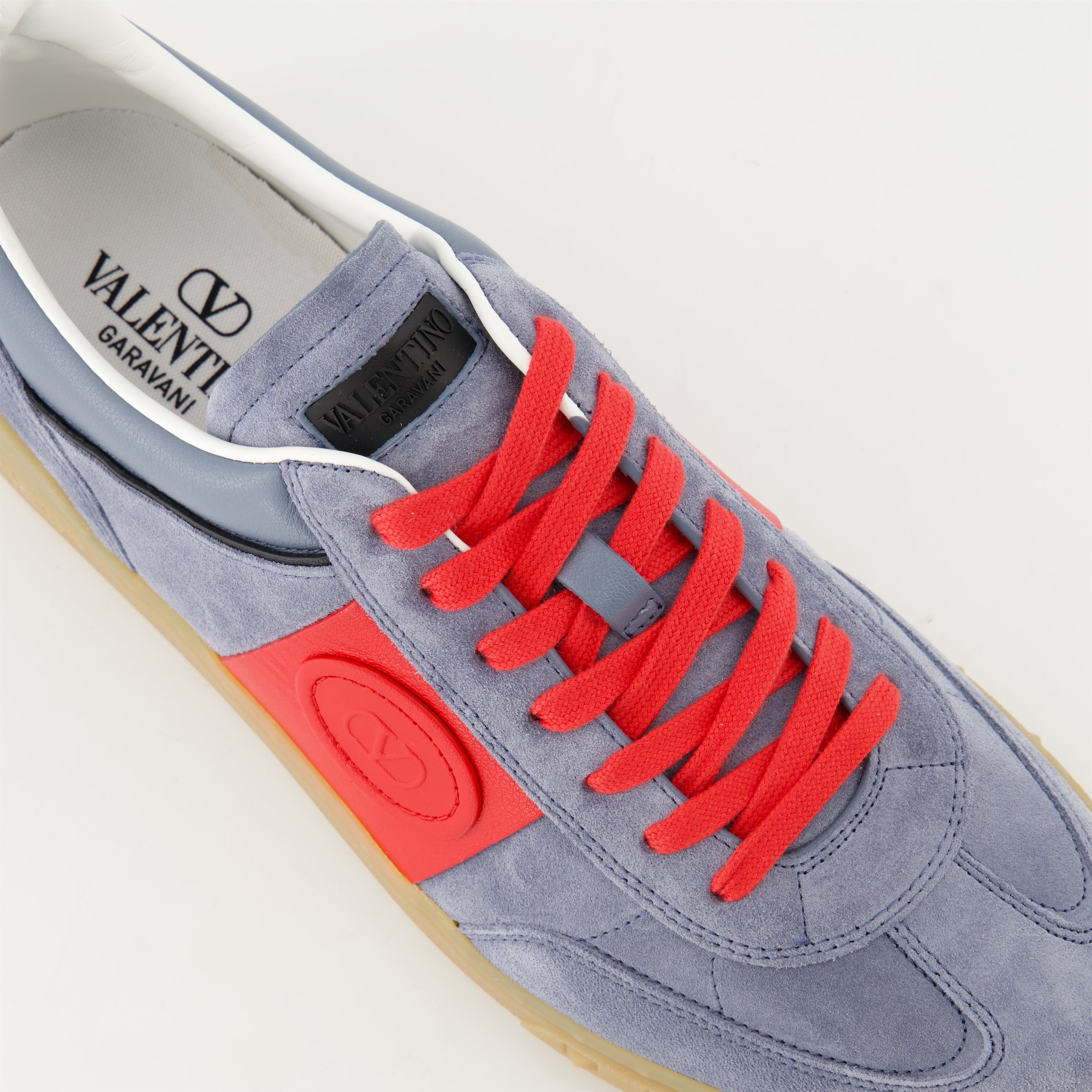 Sneakers Upvillage Leather Sneakers Valentino Garavani Blue Homme