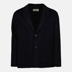 Imagen del artículo Chaqueta de lana azul Cyril de la marca Officine Générale para Hombre - Temporada Otoño-Invierno 2025 - Vista Frontal