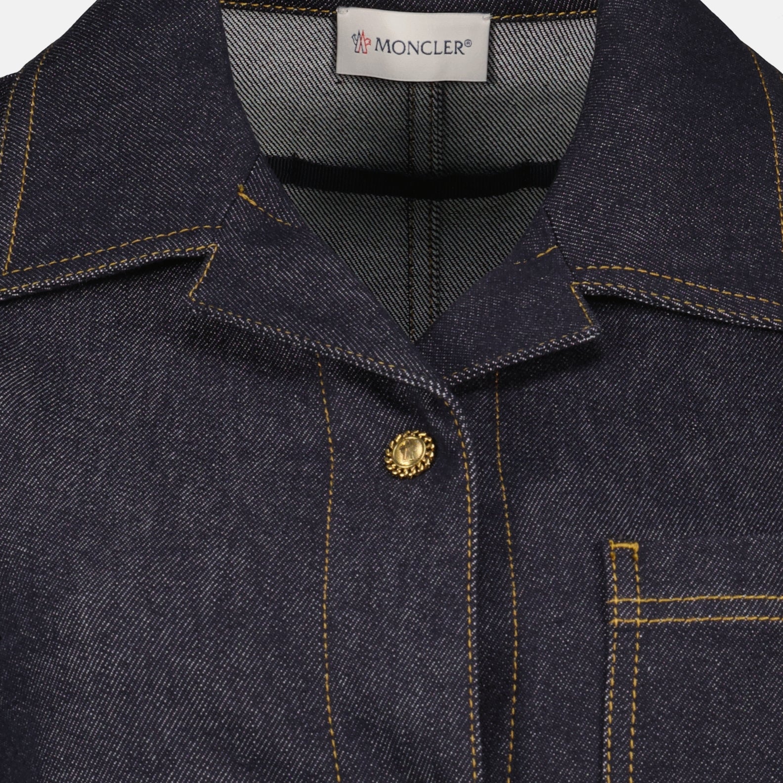 Robes Robe chemise Moncler Bleu foncé Femme