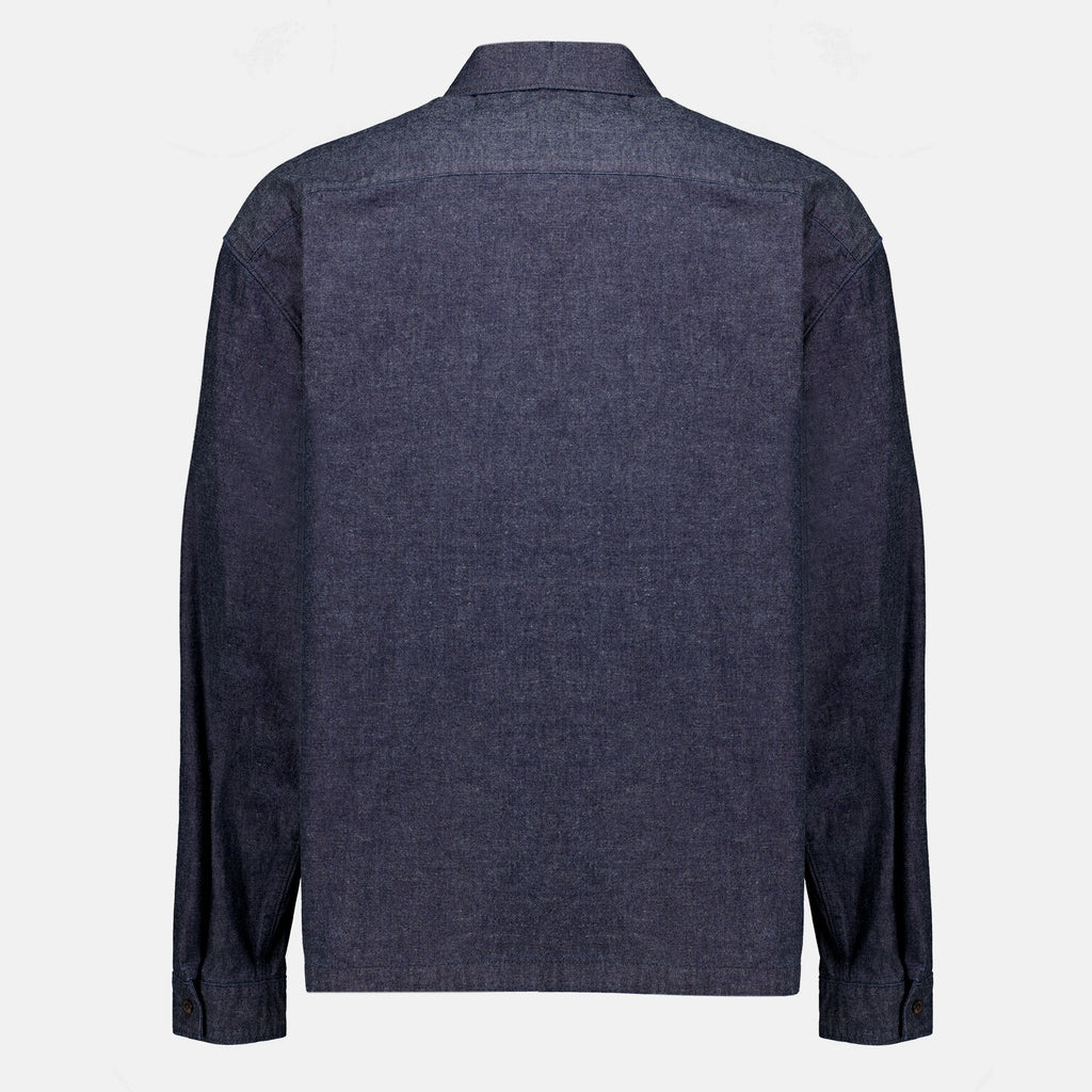 Chemises Chemise en chambray Prada Bleu foncé Homme