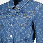 Imagem do Casaco de Jeans Moon da marca Marine Serre para Mulher - Temporada Outono-Inverno 2025 - Vista Detalhada_1