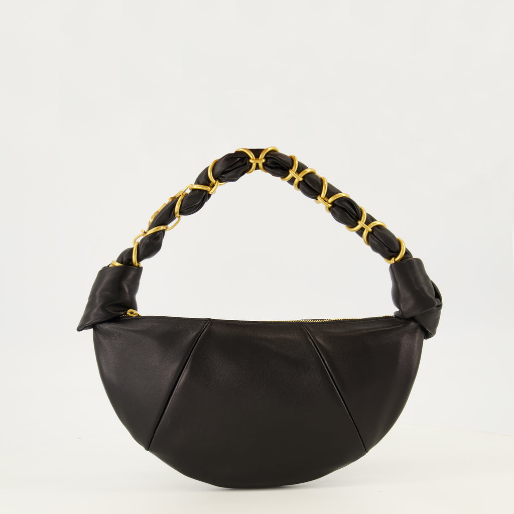 Sacs à main et épaule 아말리아 미니 호보 백 블랙 가죽 Saint Laurent Noir Femme