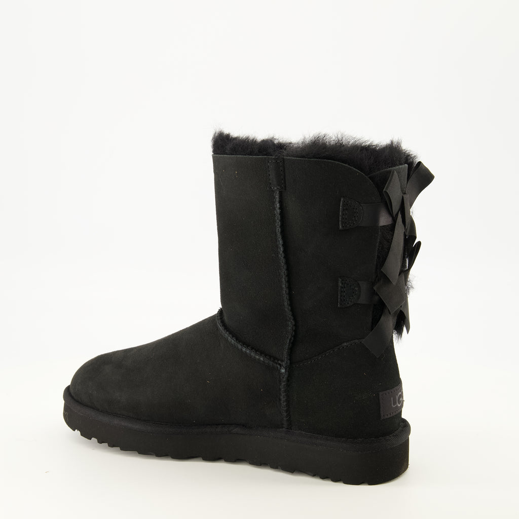 Bottes Bailey Bow II Schwarze Stiefel Ugg Noir Femme