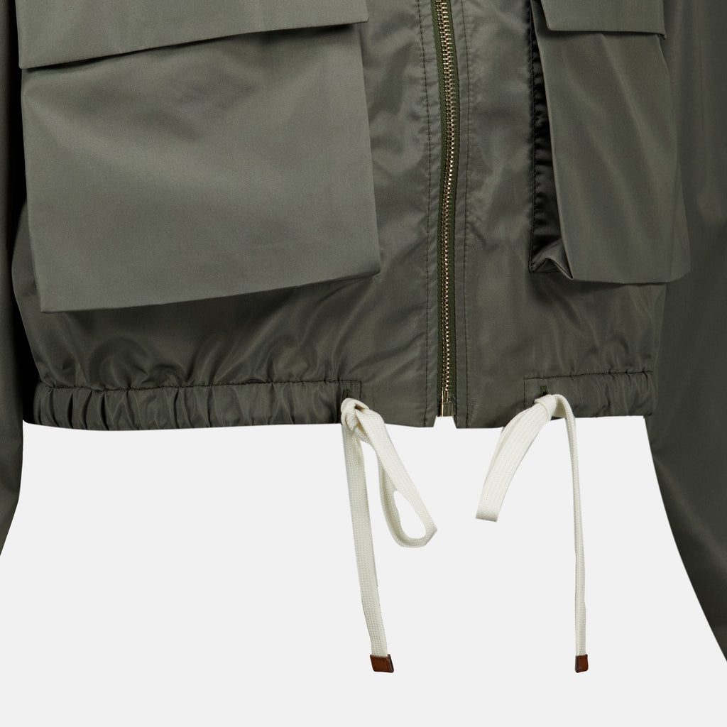 Vestes Casaco Kaki em Tecido Técnico Miu Miu Kaki Femme