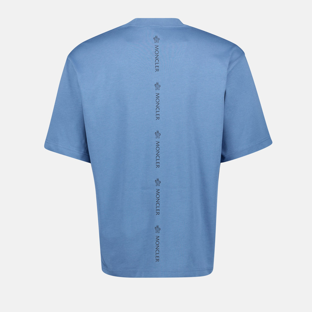 T-Shirts Logo T-Shirt Moncler Blau Homme