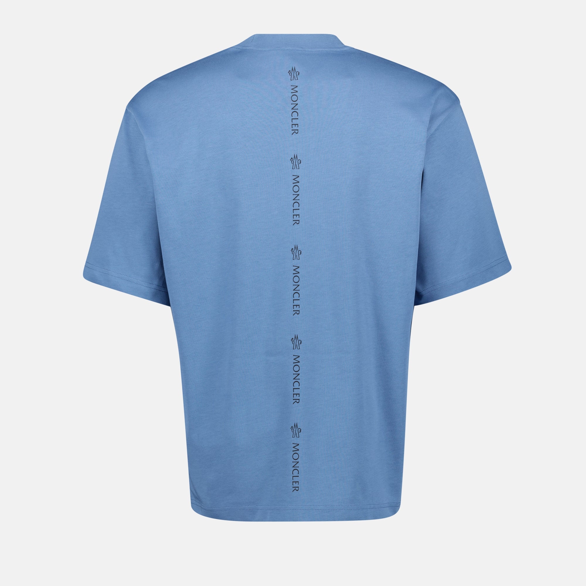 T-shirt T-Shirt con Logo Moncler Blu Homme