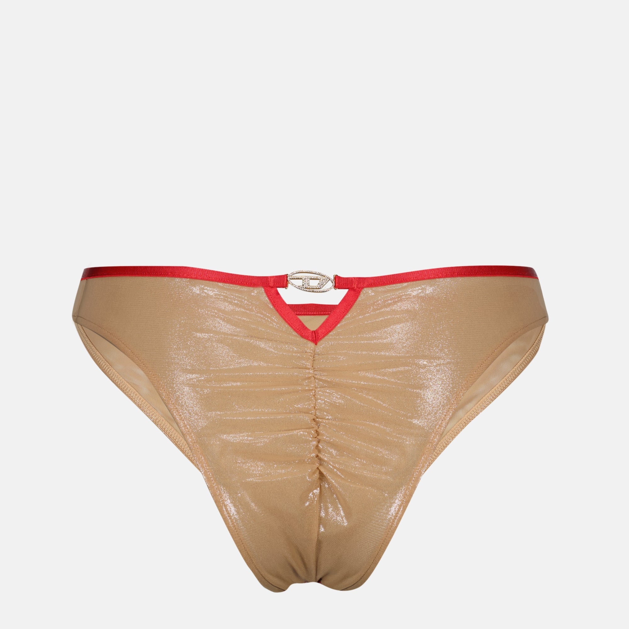 Image de l'article Tanga Janie-GFT doré et rouge de la marque Diesel pour Femme - Saison Printemps-Été 2026 - Vue de Dos