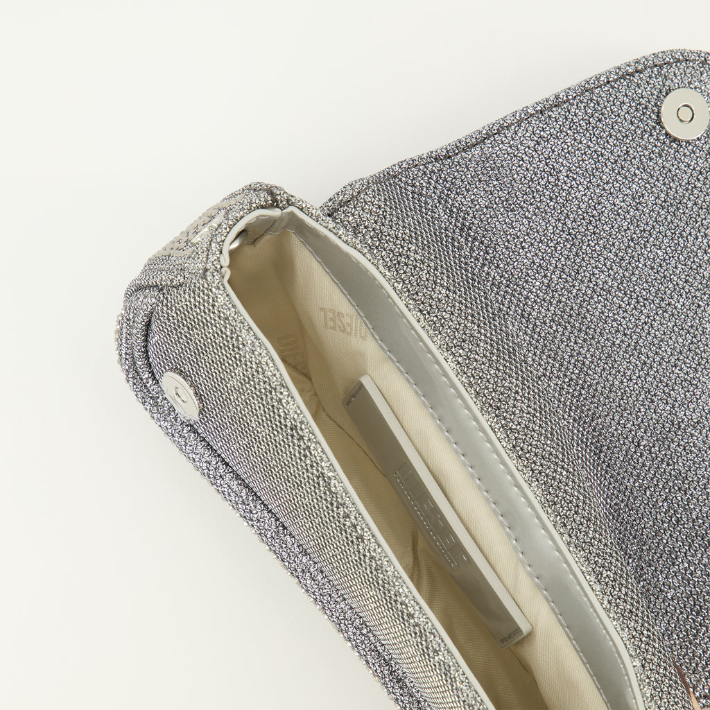 Image de l'article Sac Play petit à strass argenté de la marque Diesel pour Femme - Saison Printemps-Été 2026 - Vue détaillée_3