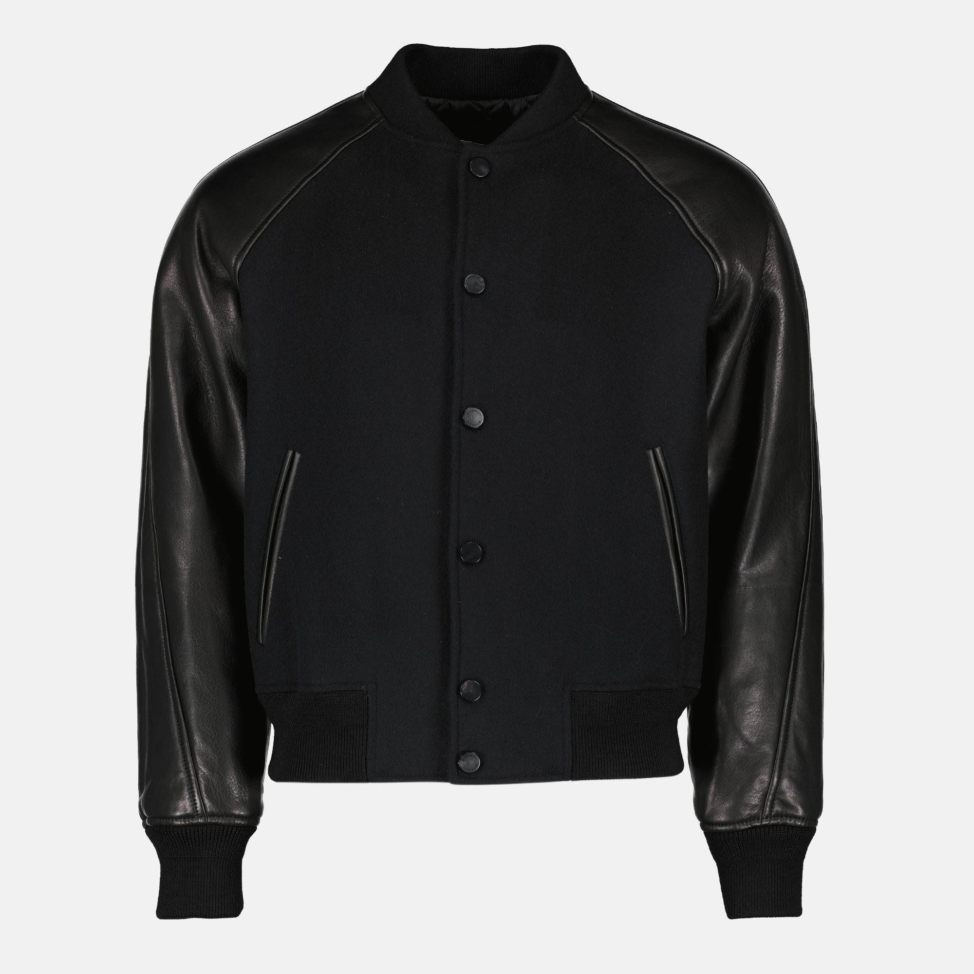 Image de l'article Bomber bi-matière noir de la marque Givenchy pour Homme - Saison Printemps-Été 2026 - Vue de Face