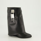 Stivaletti Stivali alla Caviglia Shark Lock Givenchy Nero Femme