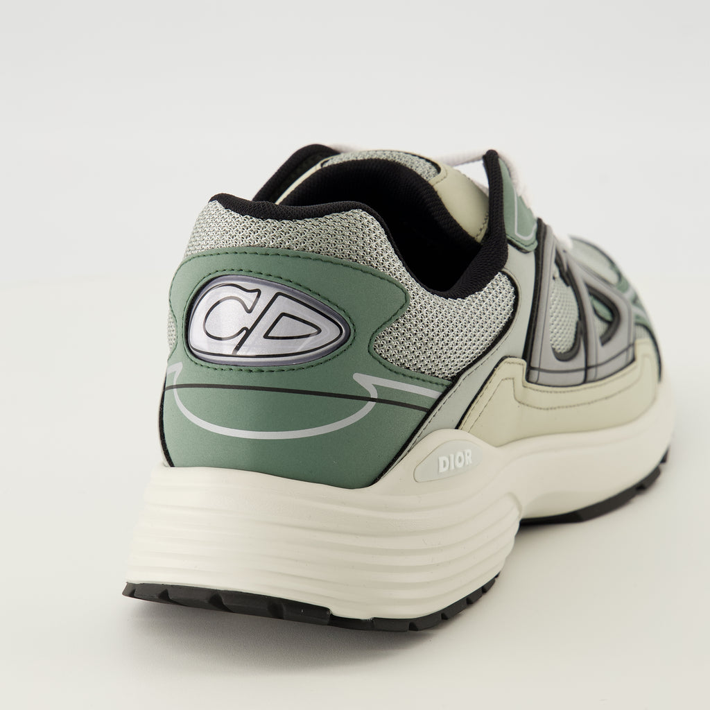 Image of the B30 green sneakers by Dior for Men - Spring-Summer 2026 - Back view