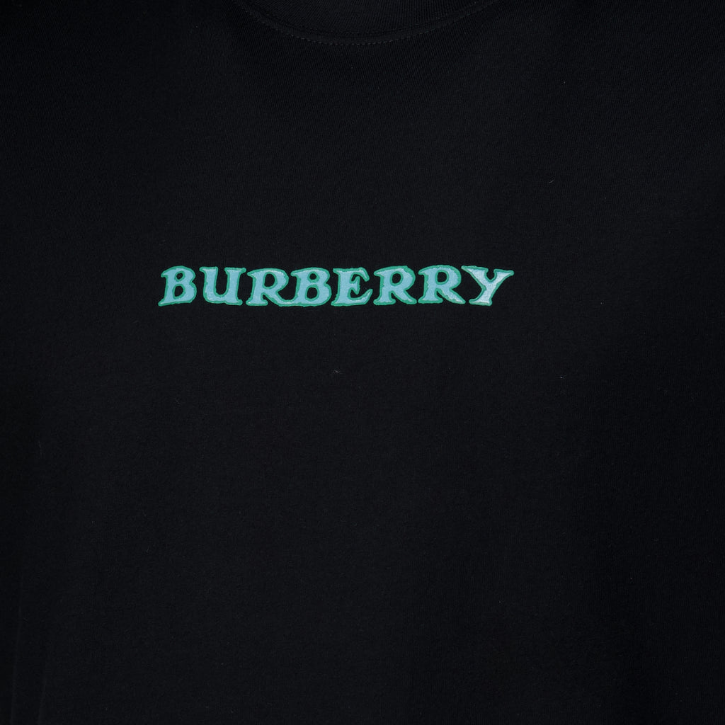 T-shirts T-Shirt Nera Heritage Burberry Noir Homme