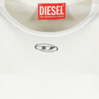Immagine della maglietta T-Uncutieslong-Od bianca del marchio Diesel per Donna - Collezione Primavera-Estate 2026 - Vista Dettagliata_1