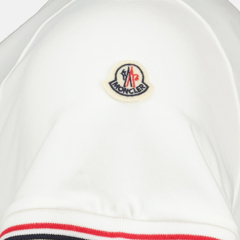 Image de l'article T-shirt à bordure blanc de la marque Moncler pour Homme - Saison Printemps-Été 2026 - Vue détaillée_2
