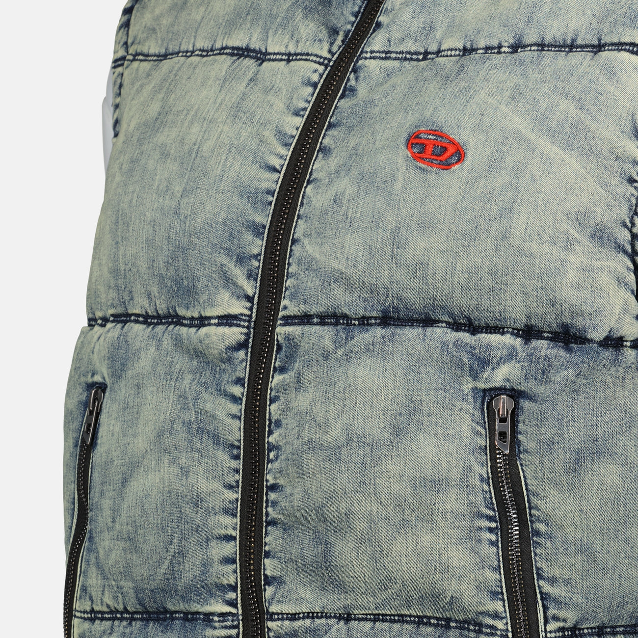 Giacche Doudoune W-Mons-SL sans manches Diesel Blu Homme