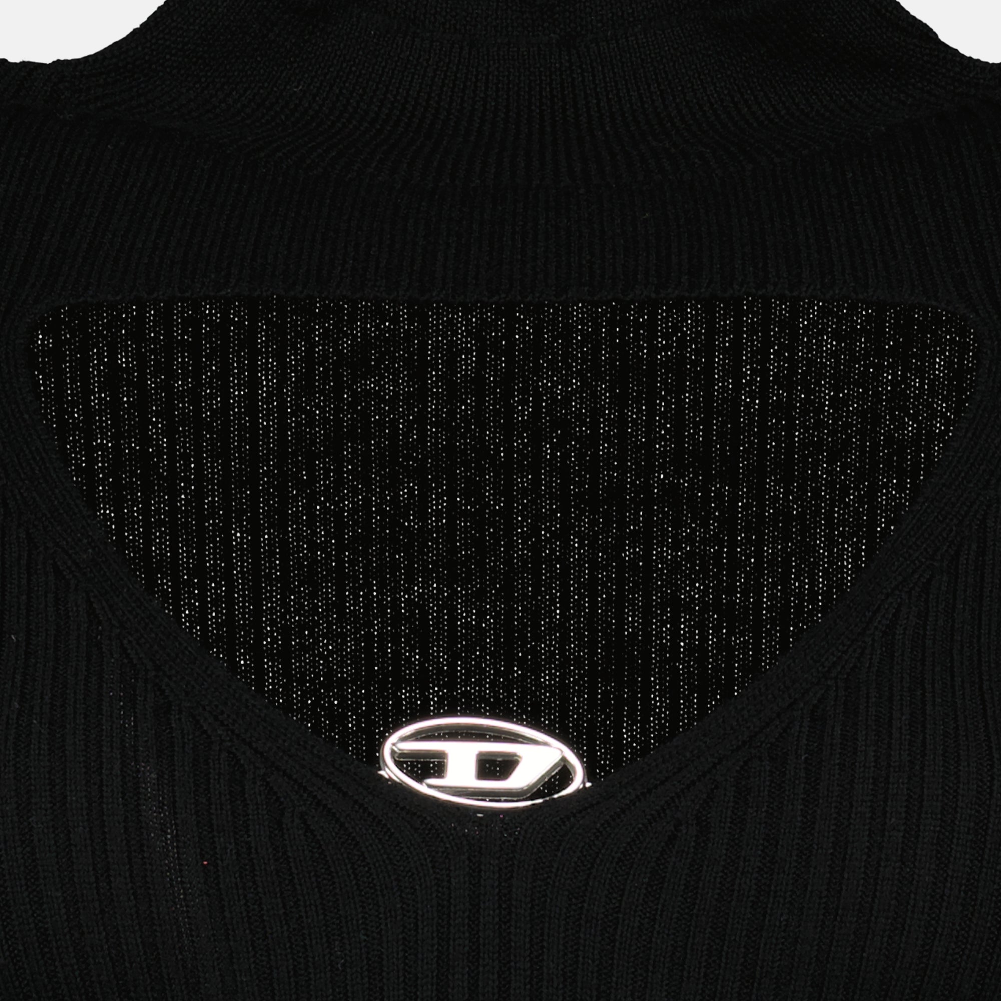 Bild des M-Olympe schwarzes Wollkleid von Diesel für Damen - Frühjahr-Sommer 2026 - Detaillierte Ansicht_1