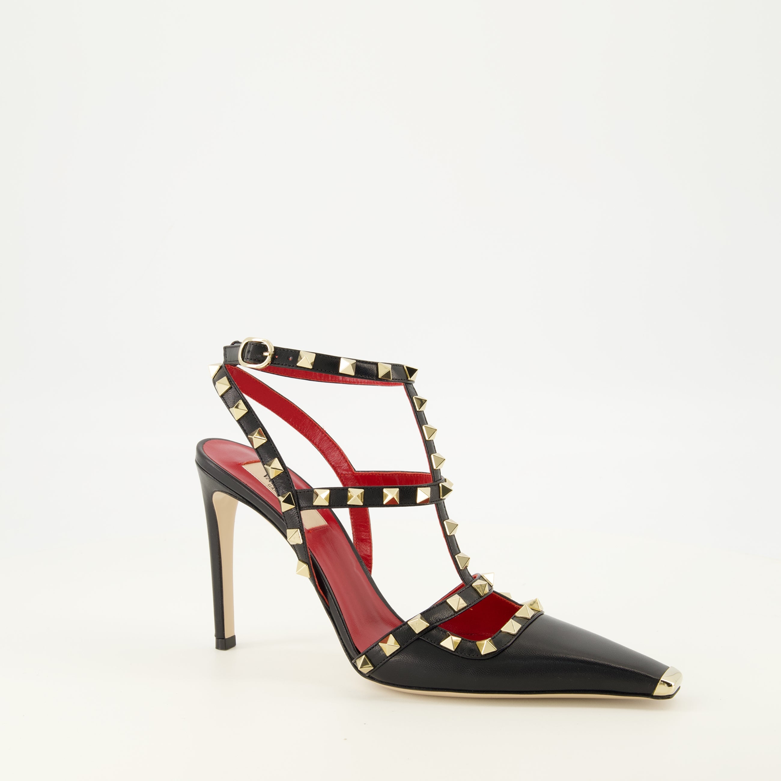 Escarpins Rockstud Décolleté Nere in Pelle Valentino Garavani Noir Femme