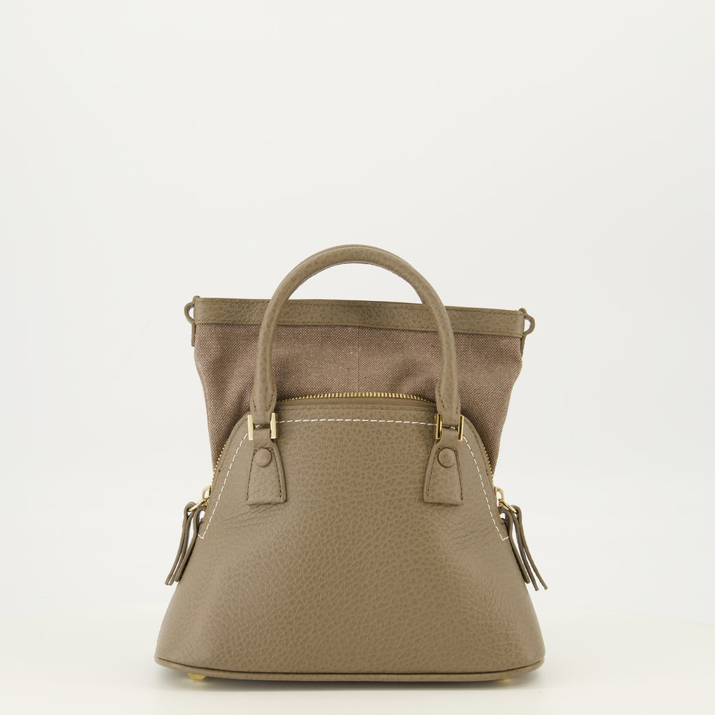 Sacs à main et épaule 5AC Micro Leather Bag in Brown Mm6 Marron Femme