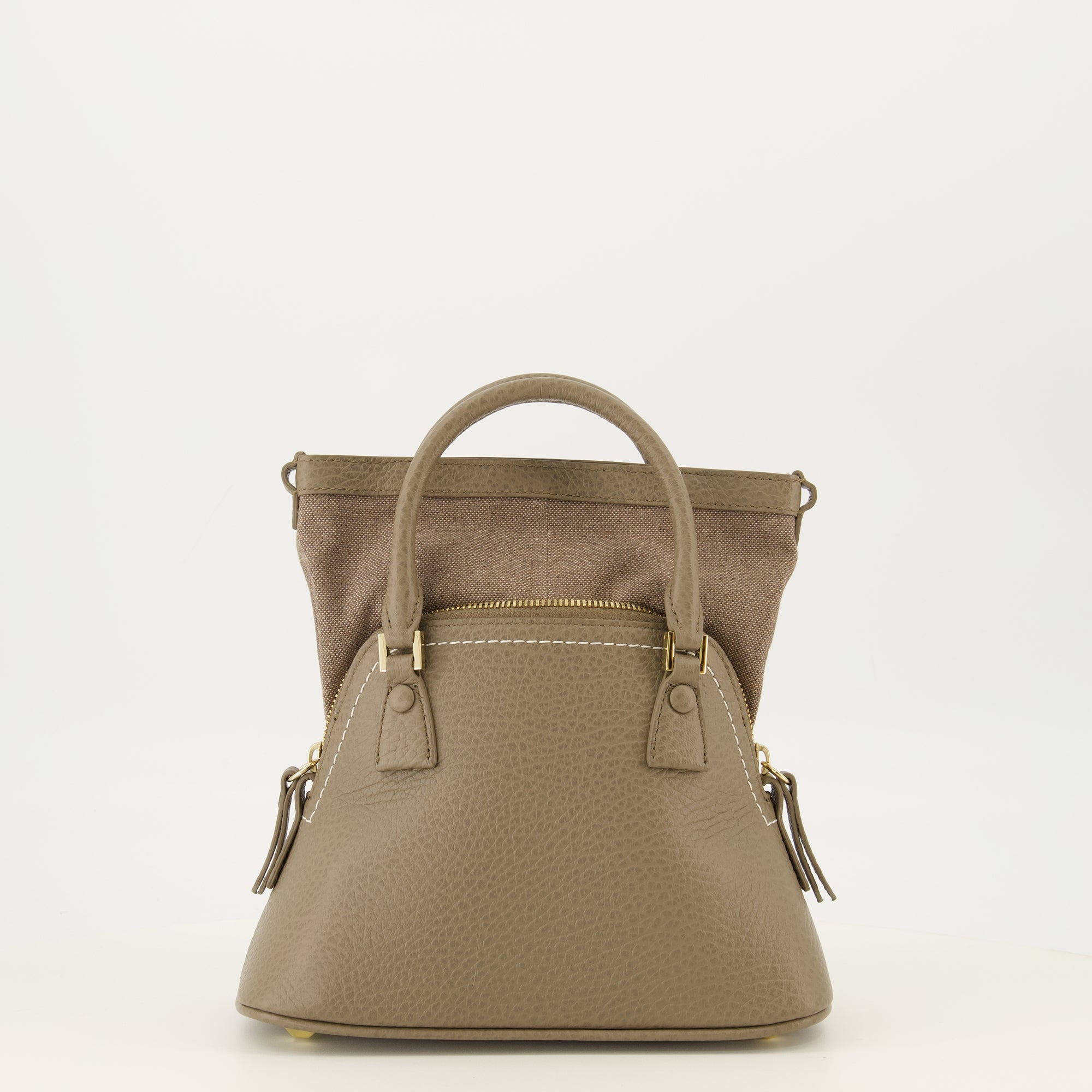 Sacs à main et épaule 5AC Micro Leather Bag in Brown Mm6 Marron Femme