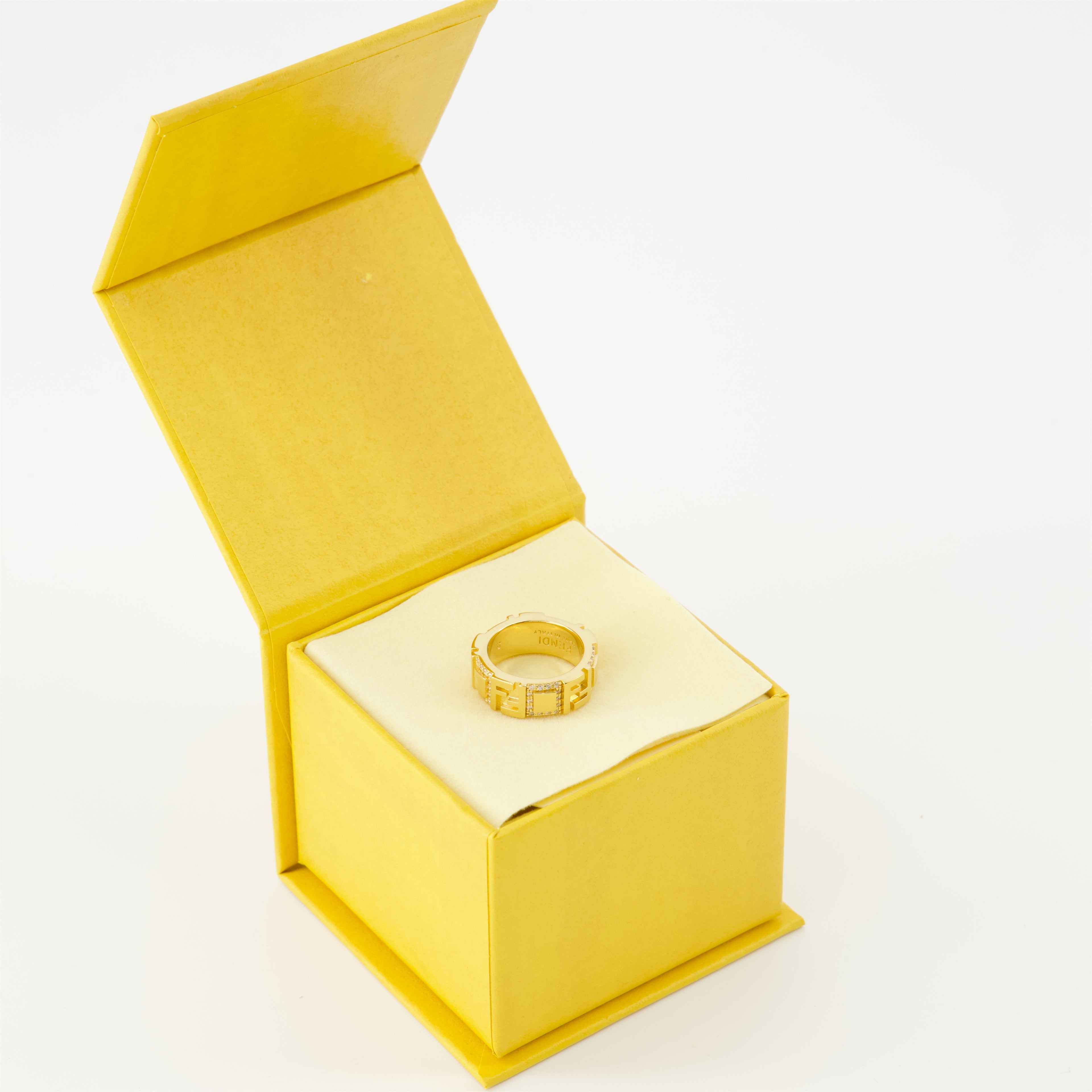Bijoux Bague Forever Fendi Doré Femme