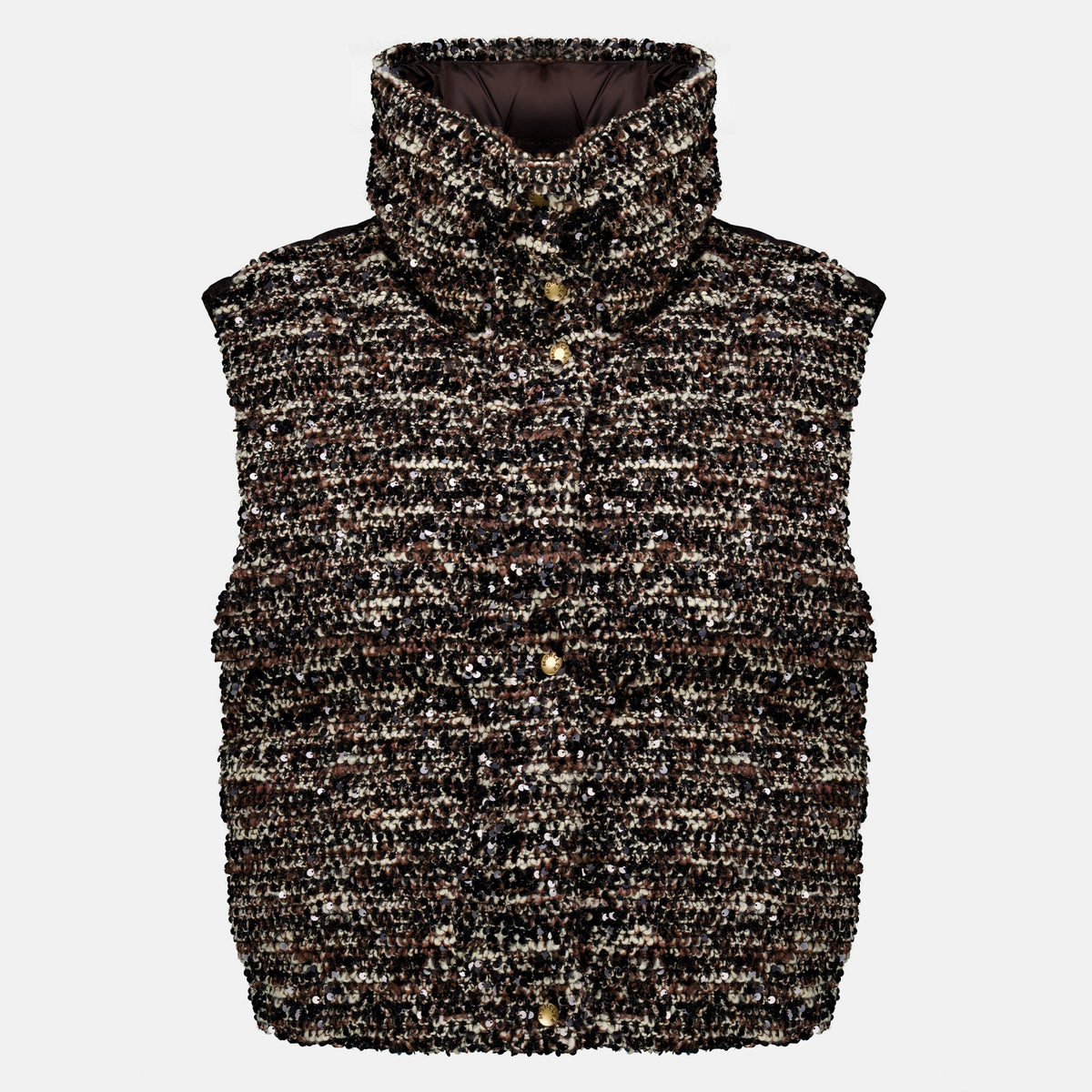 Manteaux 2-in-1 Poetique Daunenjacke mit Pailletten Moncler Marron Femme