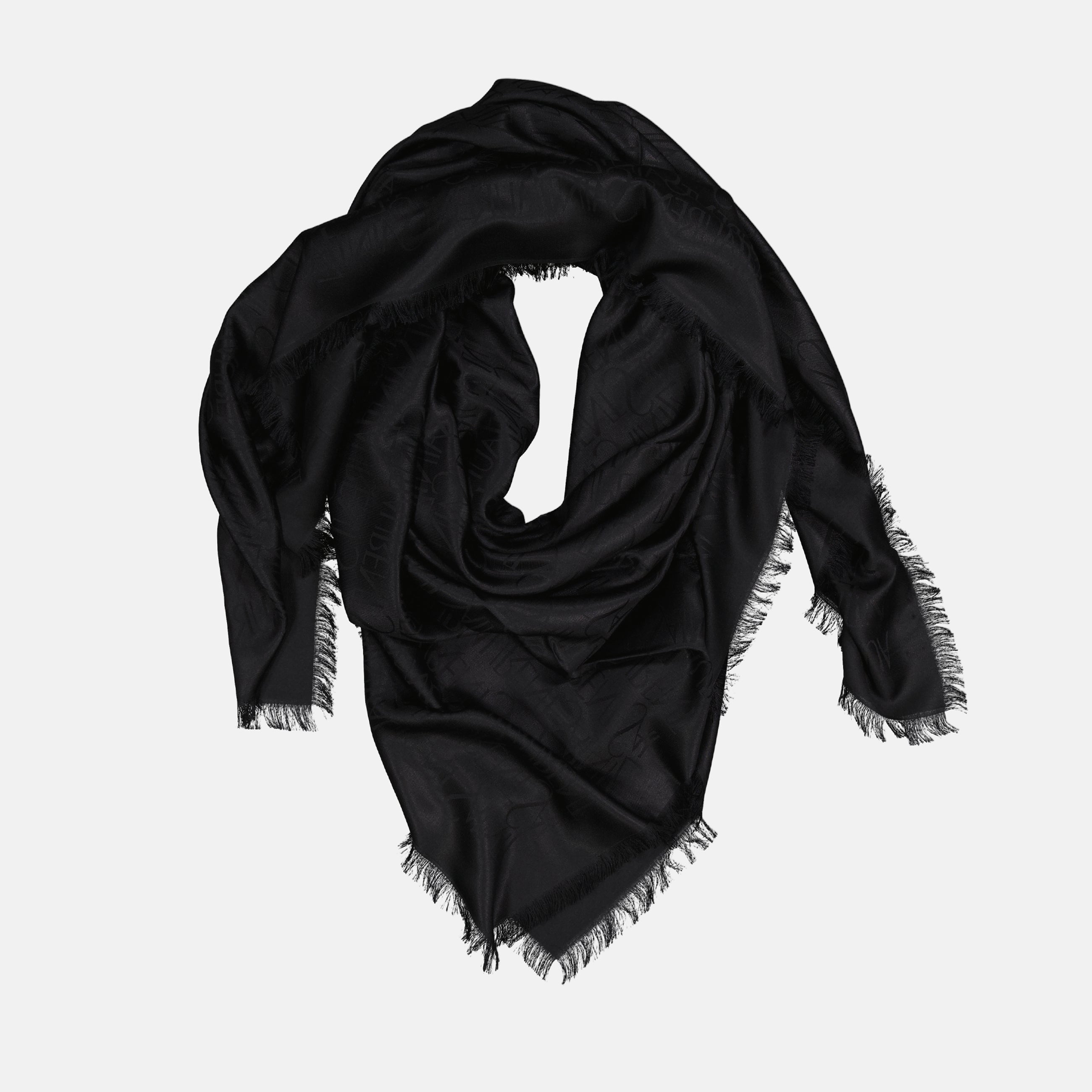 Image de l'article Carré en soie et laine de la marque Saint Laurent pour Homme - Saison Automne-Hiver 2025 - Vue de Face