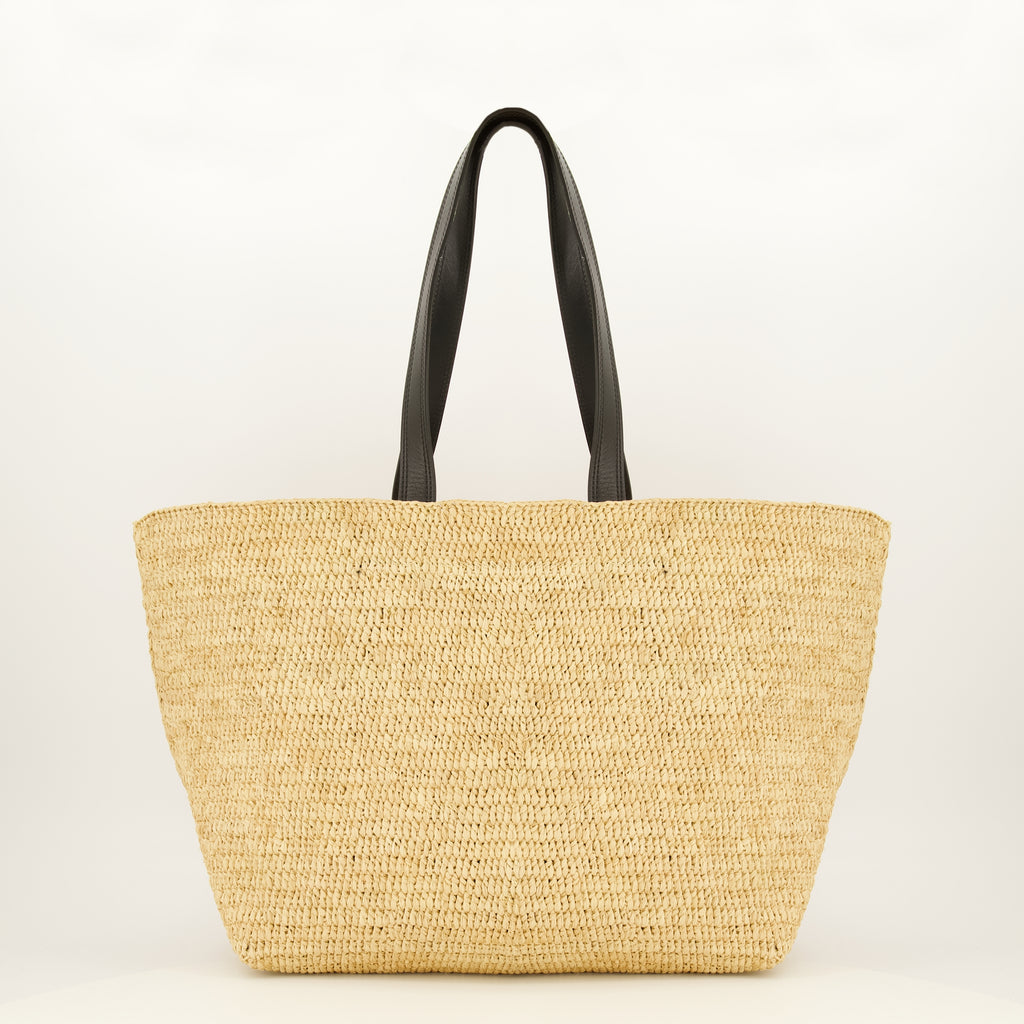 Sacs cabas Sac cabas en raphia beige Ami PARIS Beige Unisexe